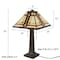Hastings Home Hastings Home Tiffany Style Dual Light LED Table Lamp 760704KVW - alternate 3